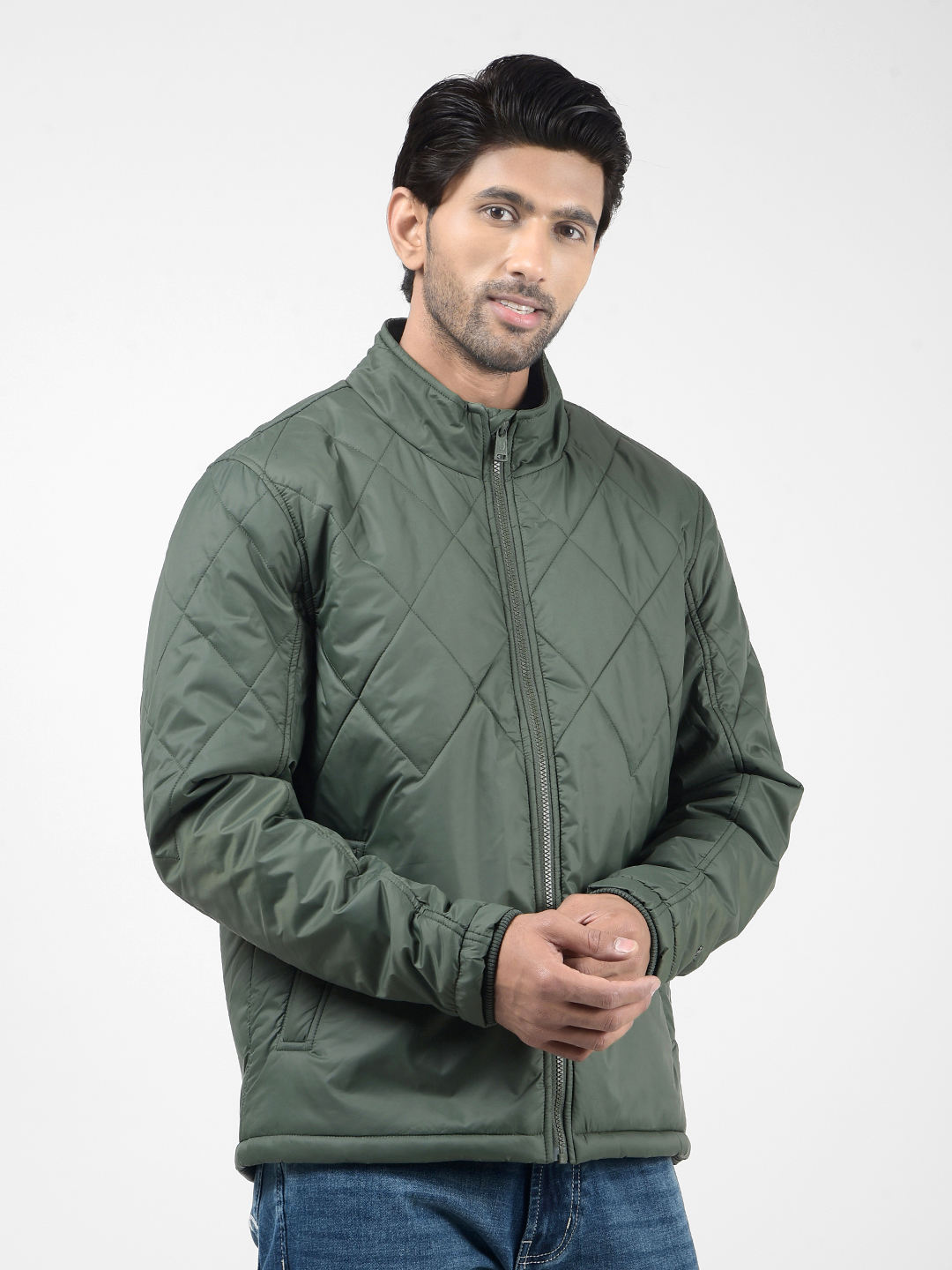 Numero Uno Men Solid Green Jacket